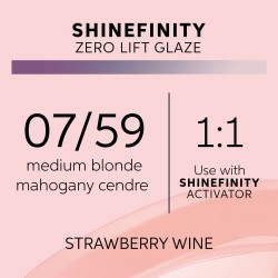 Wella Professionals Shinefinity Zero Lift Glaze 07/59 Strawberry Wine 60ml