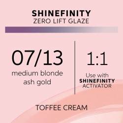 Wella Professionals Shinefinity Zero Lift Glaze 07/13 Toffee Cream 60ml