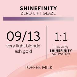 Wella Professionals Shinefinity Zero Lift Glaze 09/13 Toffee Milk 60ml