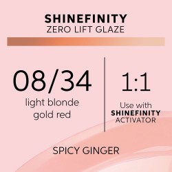 Wella Professionals Shinefinity Zero Lift Glaze 08/34 Spicy Ginger 60ml