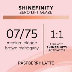 Wella Professionals Shinefinity Zero Lift Glaze 07/75 Raspberry Latte 60ml