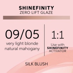 Wella Professionals Shinefinity Zero Lift Glaze 09/05 Silk Blush 60ml