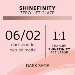 Wella Professionals Shinefinity Zero Lift Glaze 06/02 Dark Sage 60ml