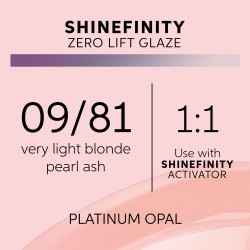 Wella Professionals Shinefinity Zero Lift Glaze 09/81 Platinum Opal 60ml