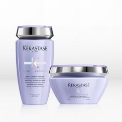 Kérastase Blond Absolu Set (Bain Ultra Violet 250ml & Ultra Violet Μάσκα 200ml) Δώρο Πετσέτα Μαλλιών