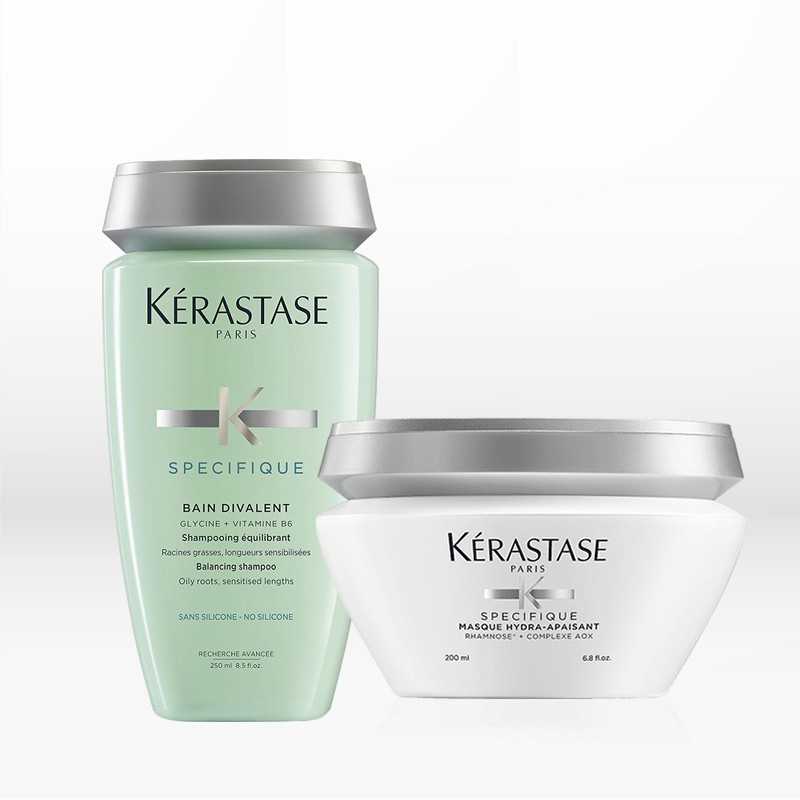 Kérastase Spécifique Set 1 (Σαμπουάν Divalent 250ml & Μάσκα 200ml) Δώρο Πετσέτα Μαλλιών