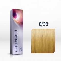 Wella Professionals Illumina Color 8/38 Ξανθό Ανοιχτό Χρυσό Περλέ 60ml