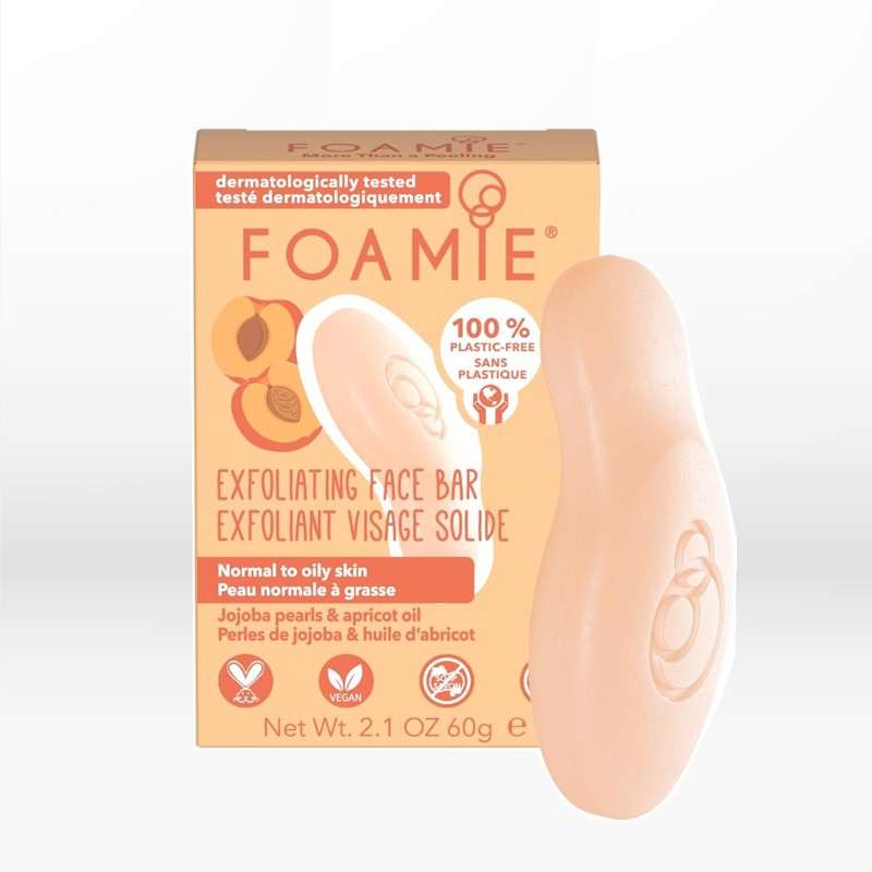 Foamie Cleansing Face Bar More Than A Peeling with Jojoba pearls & Apricot Seeds 60gr