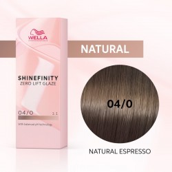 Wella Professionals Shinefinity Zero Lift Glaze 04/0 Natural Espresso 60ml