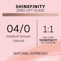 Wella Professionals Shinefinity Zero Lift Glaze 04/0 Natural Espresso 60ml