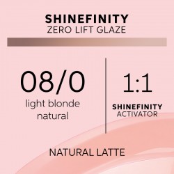 Wella Professionals Shinefinity Zero Lift Glaze 08/0 Natural Latte 60ml