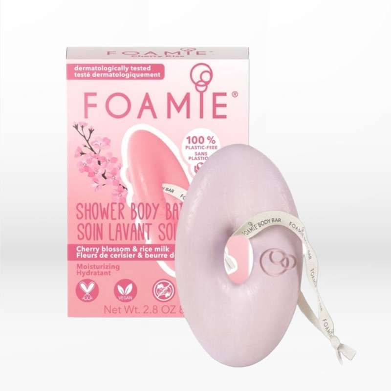 Foamie Shower Body Bar Cherry Blossom & Rice Milk  80gr