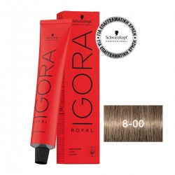 Schwarzkopf Professional Igora Royal 8-00 Ξανθό Ανοιχτό Έντονο Φυσικό 60ml