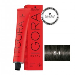 Schwarzkopf Professional Igora Royal 5-1 Καστανό Ανοιχτό Σαντρέ 60ml