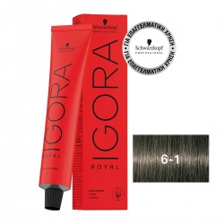 Schwarzkopf Professional Igora Royal 6-1 Ξανθό Σκούρο Σαντρέ 60ml