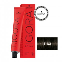 Schwarzkopf Professional Igora Royal 4-63 Καστανό Μαρόν Ματ 60ml