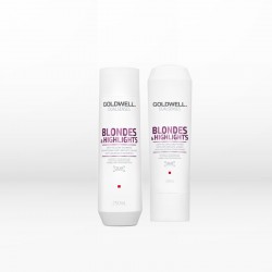 Goldwell Dualsenses Blonde & Highlights Anti-Yellow Set (Shampoo 250ml & Conditioner 200ml)