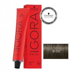 Schwarzkopf Professional Igora Royal Cools 6-23 Ξανθό Σκούρο Φυμέ Ματ 60ml