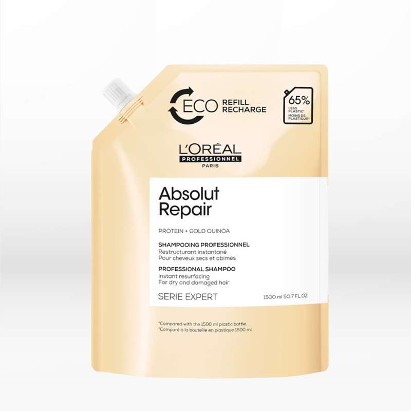 L΄Oreal Professionnel Serie Expert Absolut Repair Protein & Gold Quinoa Eco Refill Σαμπουάν 1500ml